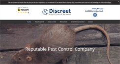 Desktop Screenshot of discreetpestcontrolservices.co.uk